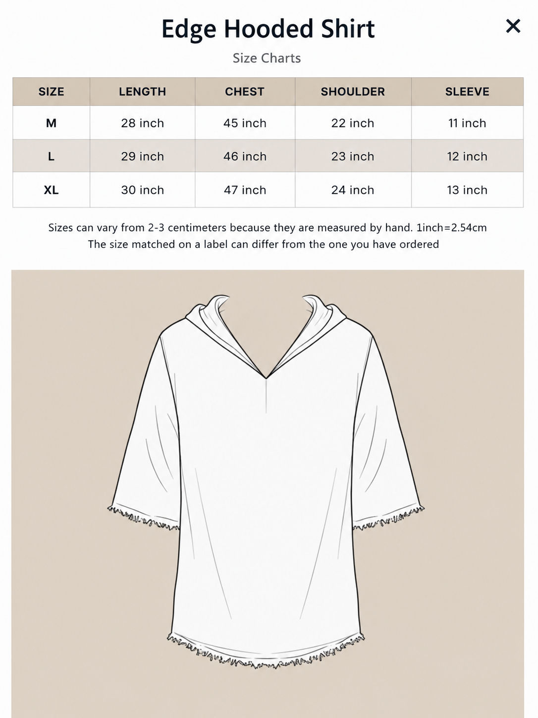 Edge Hooded Shirt